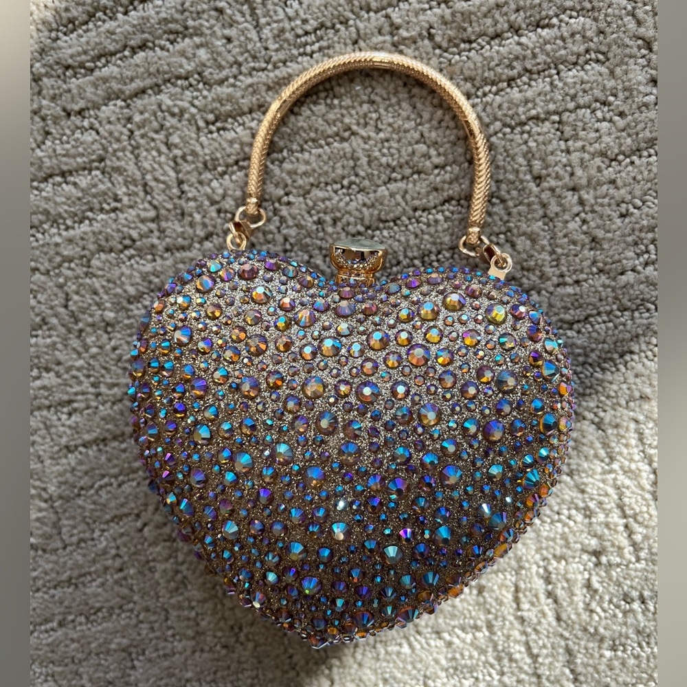 Ramla Amour Heart-Shaped Clutch